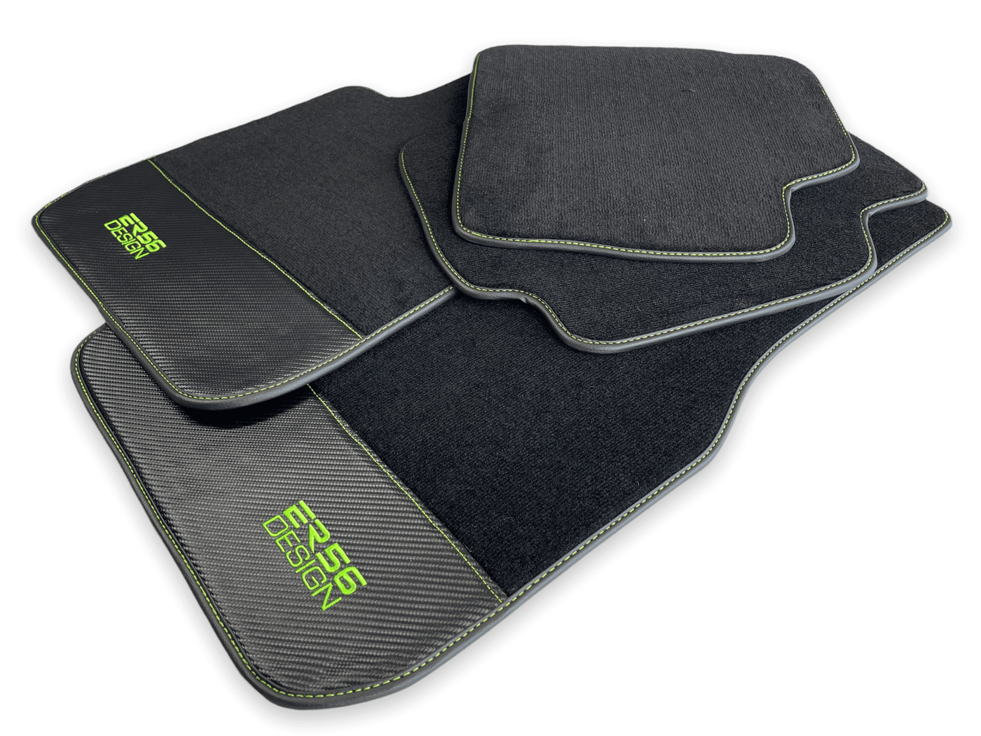 Floor Mats For BMW M3 E93 Carbon Leather Er56 Design - AutoWin