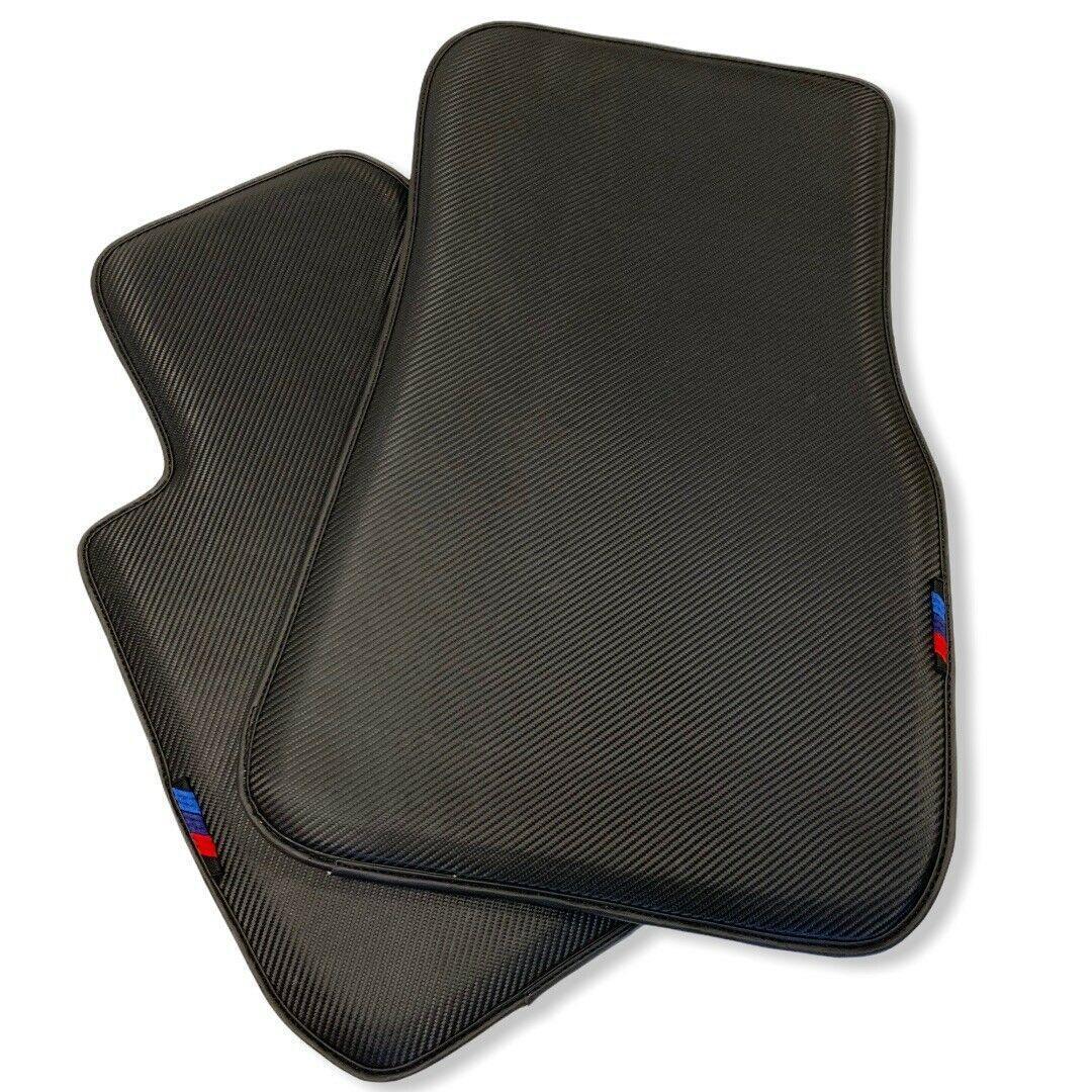 Floor Mats For BMW M8 F92 2-door Coupe Autowin Brand Carbon Fiber Leather - AutoWin
