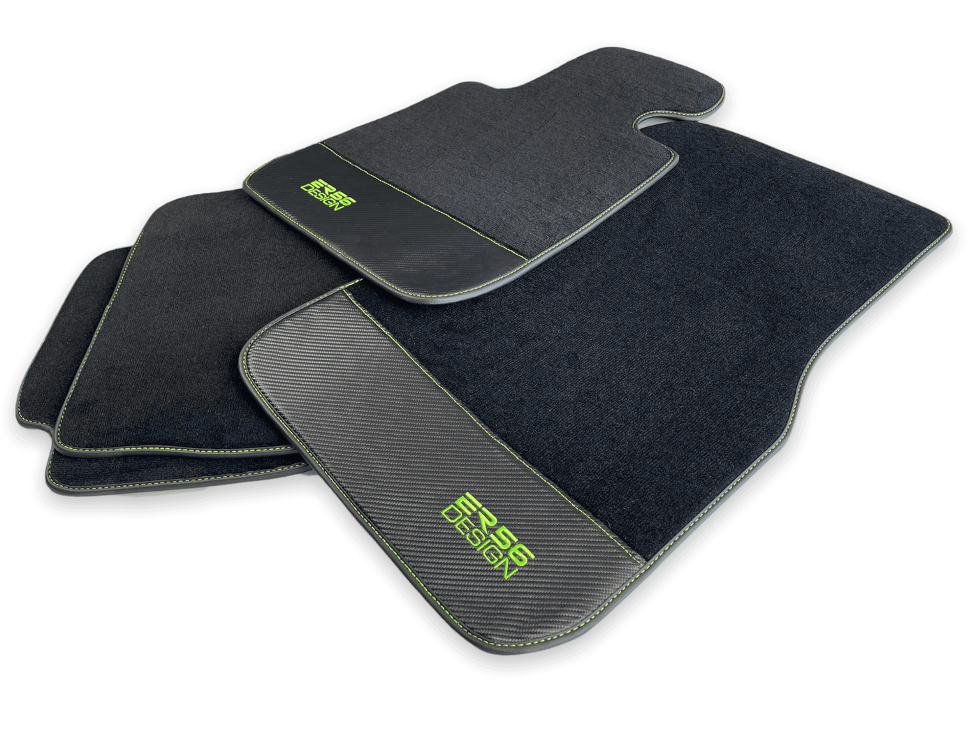 Floor Mats For BMW X5M F95 SUV Carbon Leather Er56 Design - AutoWin