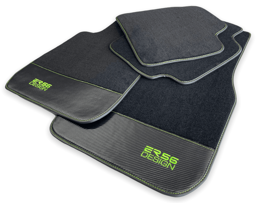 Floor Mats For BMW X6 Series F16 Carbon Leather Er56 Design - AutoWin