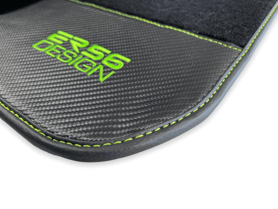 Floor Mats For BMW Z4 Series E85 Convertible (2003-2008) Carbon Leather Er56 Design - AutoWin