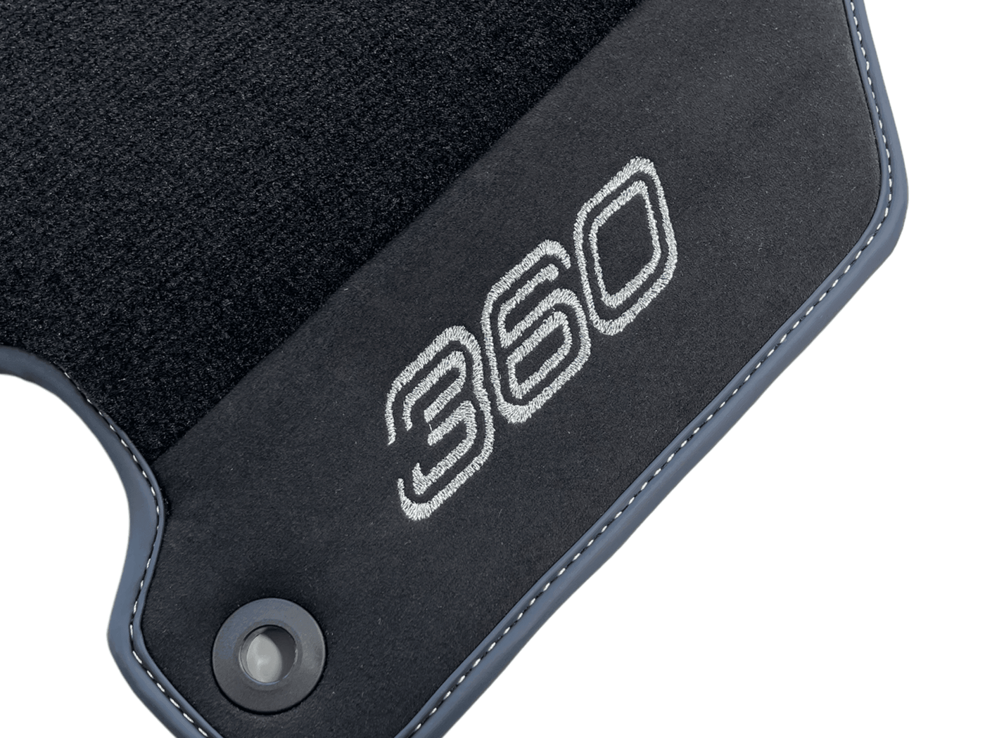 Floor Mats For Ferrari 360 Modena 1999-2005 Black With Alcantara - AutoWin