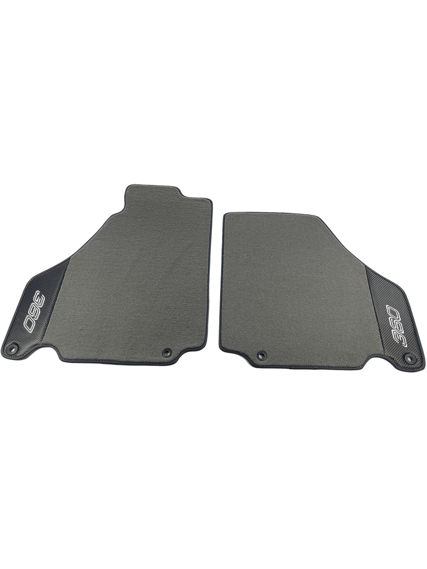 Floor Mats For Ferrari 360 Modena 1999-2005 Gray With Carbon Fiber Leather - AutoWin