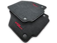Floor Mats For Ferrari 458 Spider 2012-2015 Alcantara Leather - AutoWin