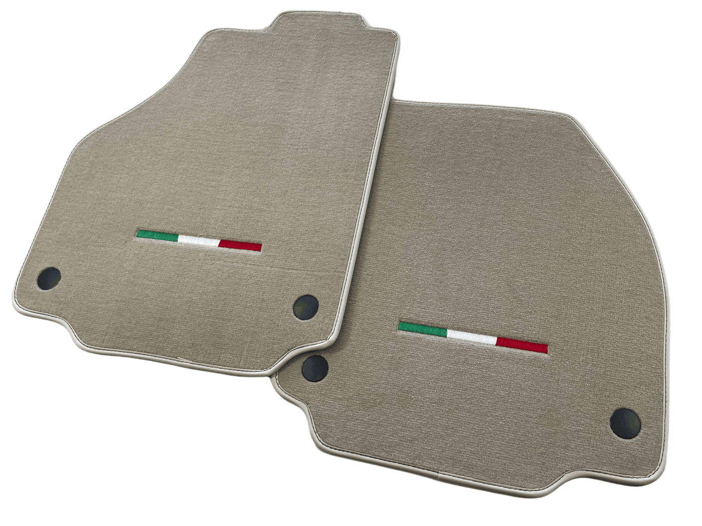 Floor Mats For Ferrari 458 Spider 2012-2015 Beige Italian Edition - AutoWin