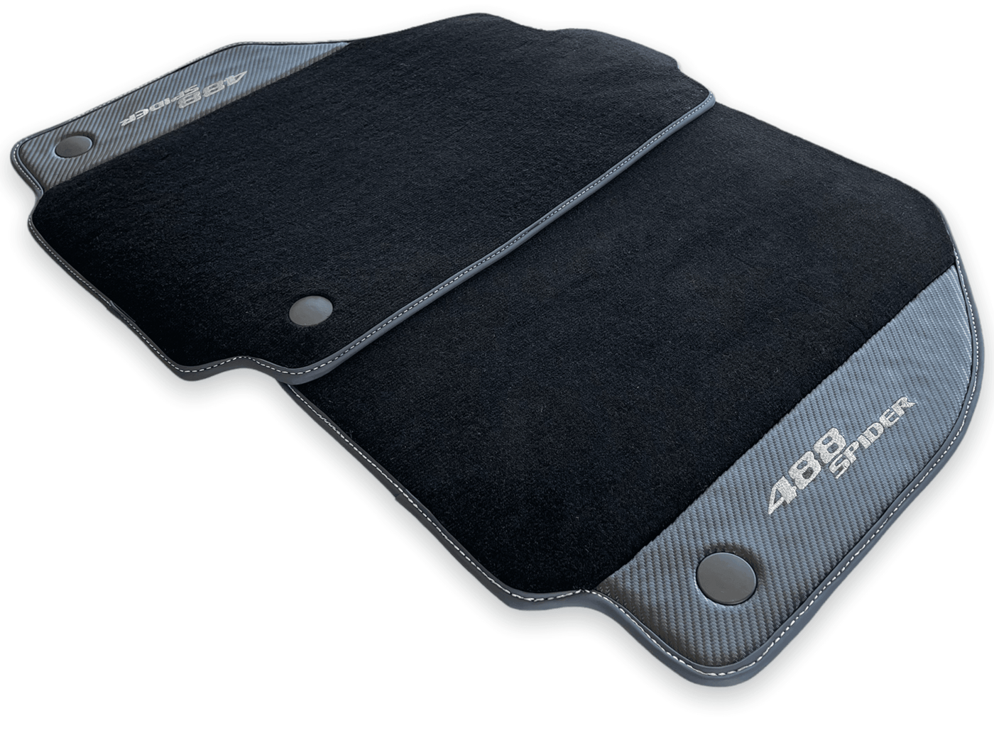 Floor Mats For Ferrari 488 Spider 2015-2022 Carbon Fiber AutoWin Brand IT Edition - AutoWin