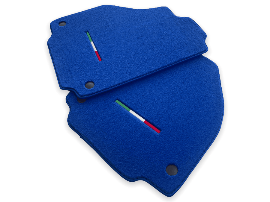 Floor Mats For Ferrari F8 Tributo 2019-2023 Blue Italian Edition - AutoWin