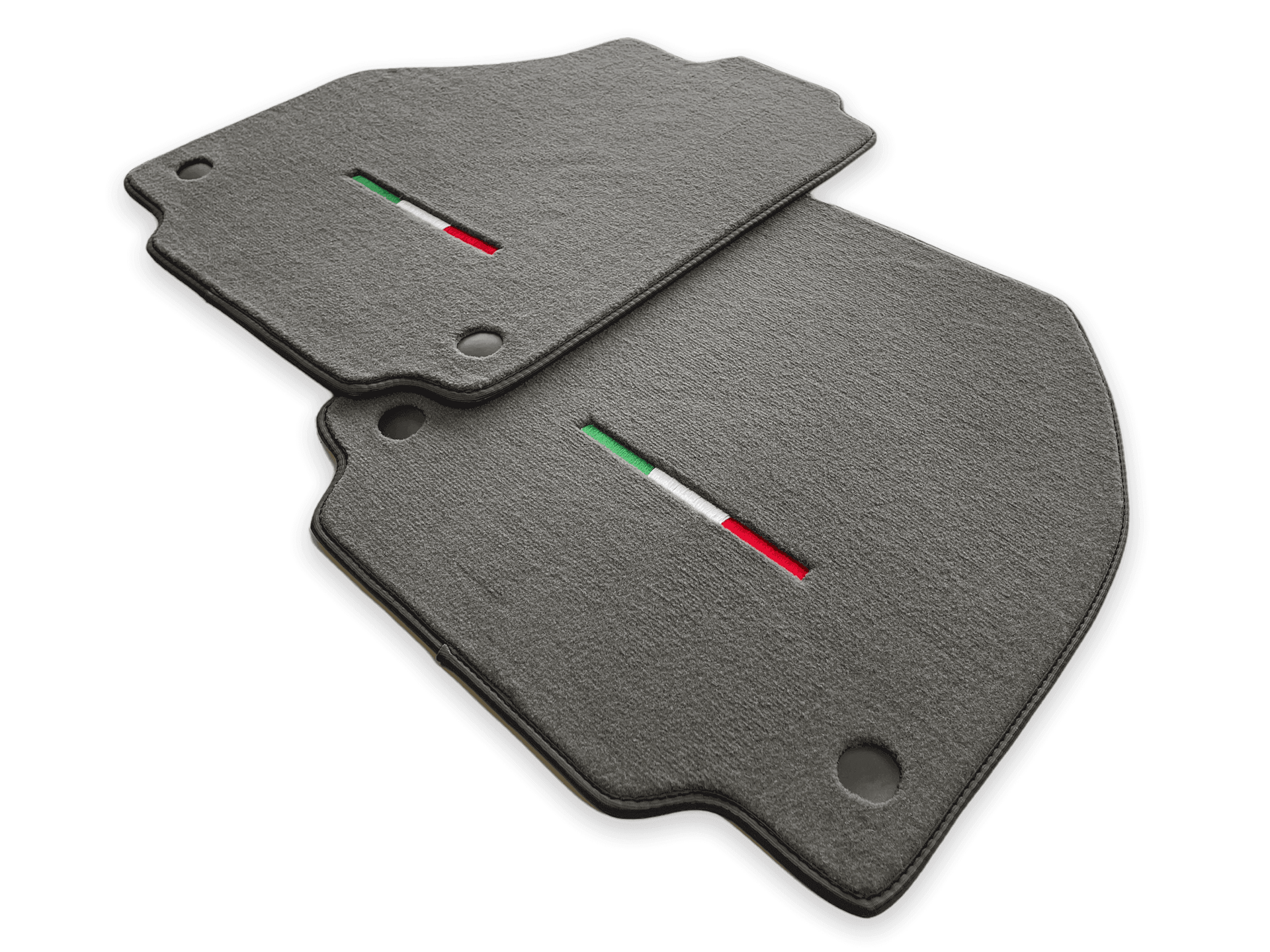 Floor Mats For Ferrari F8 Tributo (2019-2023) Gray Italian Edition - AutoWin
