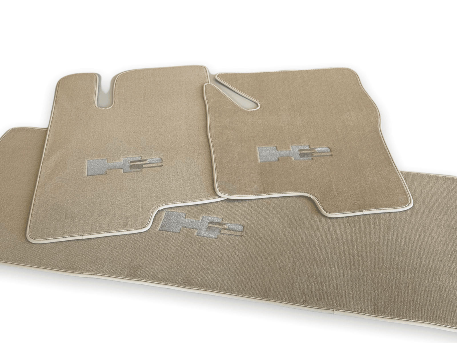 Floor Mats For Hummer H2 2003-2009 Tailored Beige Color Carpets - AutoWin