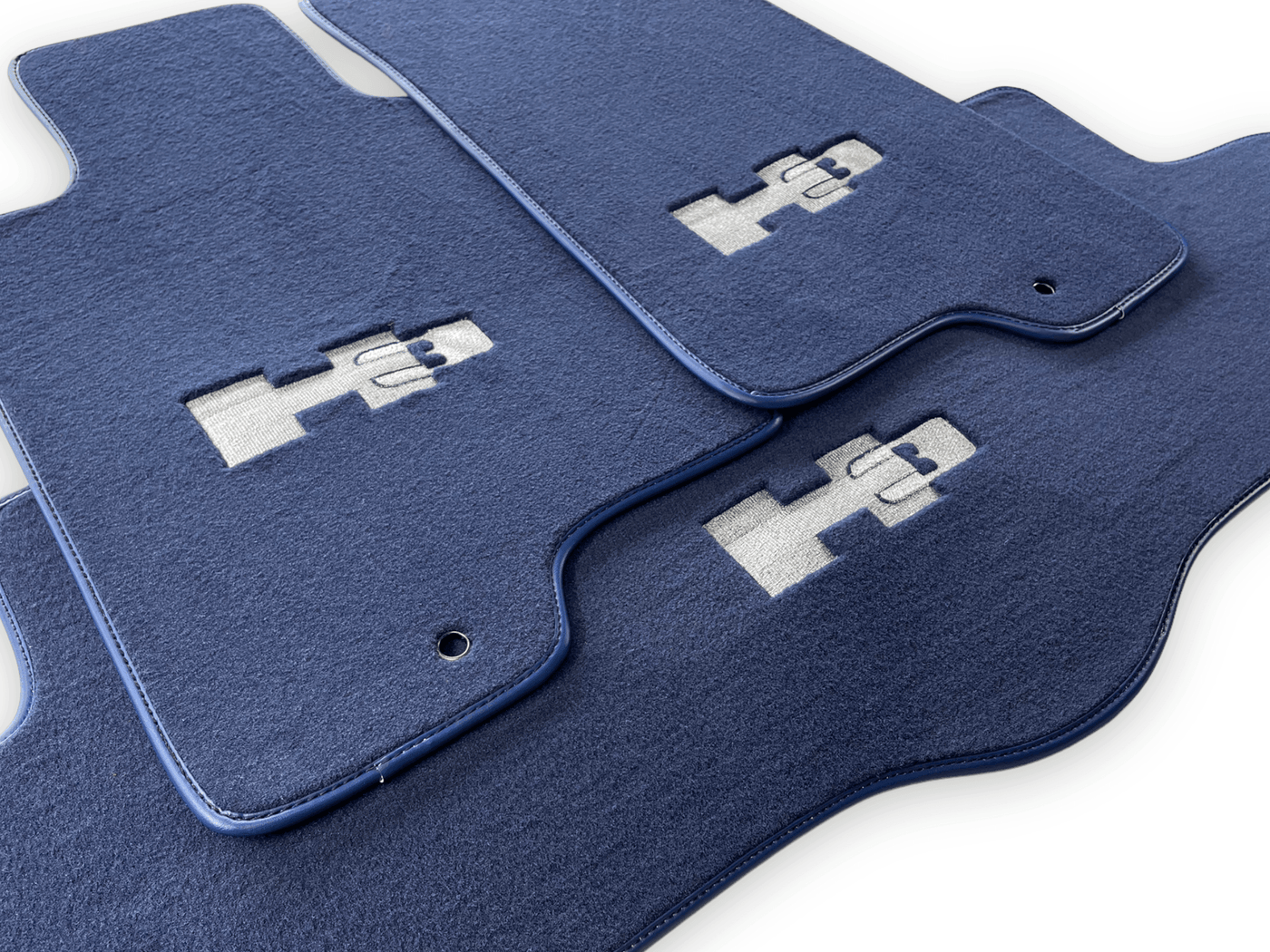 Floor Mats For Hummer H3 2005-2010 Tailored Dark Blue Color Carpets - AutoWin