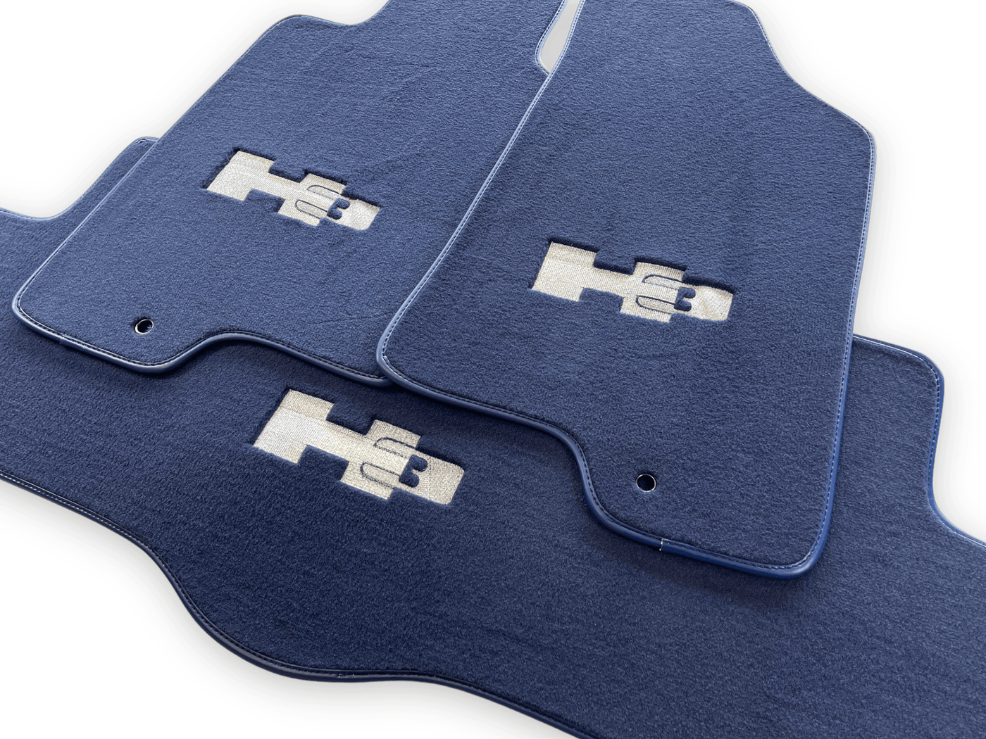 Floor Mats For Hummer H3 2005-2010 Tailored Dark Blue Color Carpets - AutoWin