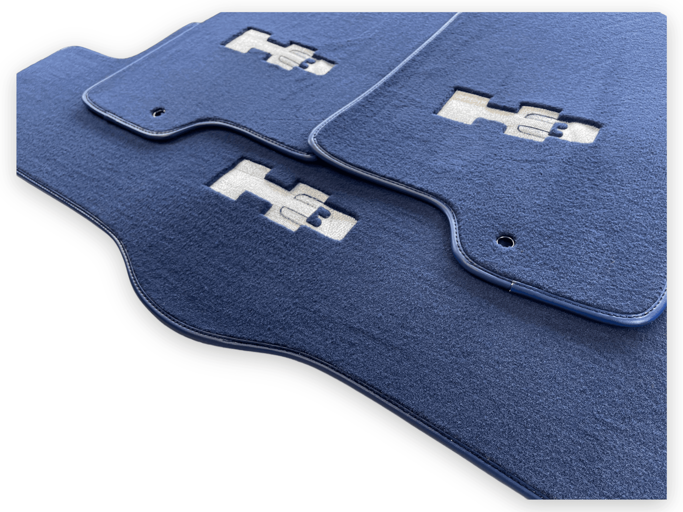 Floor Mats For Hummer H3 2005-2010 Tailored Dark Blue Color Carpets - AutoWin