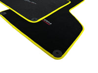 Floor Mats for Lamborghini Huracan With Italian Flag | Yellow Trim - AutoWin