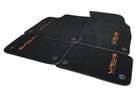 Floor Mats For Lamborghini Urus Black Tailored Orange Edition - AutoWin