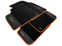 Floor Mats For Lamborghini Urus Performante Leather And Orange Trim - AutoWin