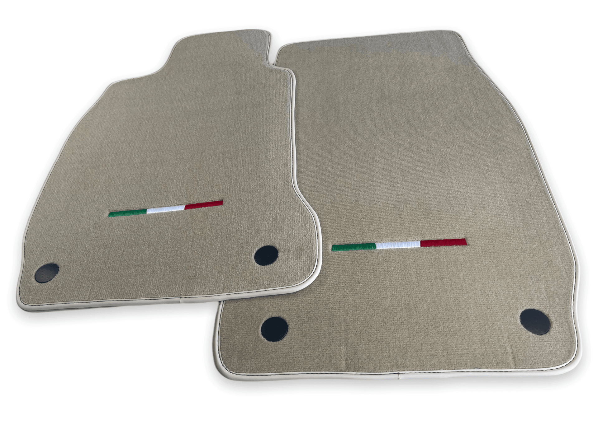 Floor Mats For Maserati Quattroporte Beige IT Edition - AutoWin