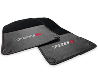Floor Mats For McLaren 720S Black Tailored Carpets With Carbon - AutoWin