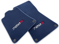 Floor Mats For McLaren 720S Dark Blue Tailored Carpets Set AutoWin - AutoWin