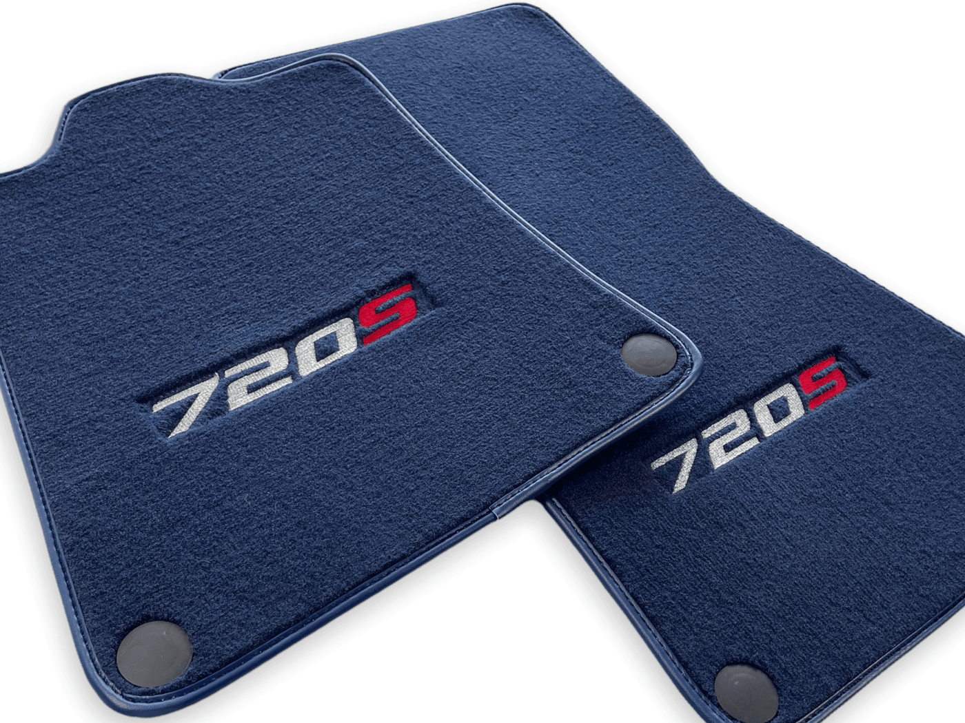 Floor Mats For McLaren 720S Dark Blue Tailored Carpets Set AutoWin - AutoWin