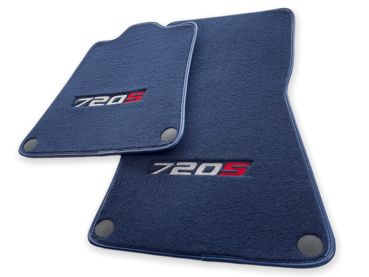 Floor Mats For McLaren 720S Dark Blue Tailored Carpets Set AutoWin - AutoWin