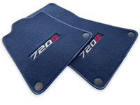 Floor Mats For McLaren 720S Dark Blue Tailored Carpets Set AutoWin - AutoWin