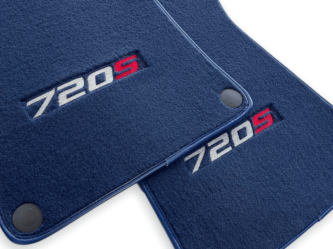Floor Mats For McLaren 720S Dark Blue Tailored Carpets Set AutoWin - AutoWin