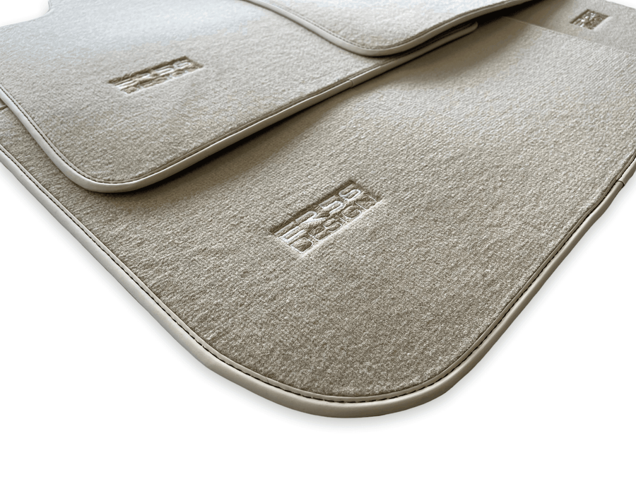 Floor Mats For Rolls Royce Cullinan Rr31 2018-2023 Beige ER56 Design - AutoWin
