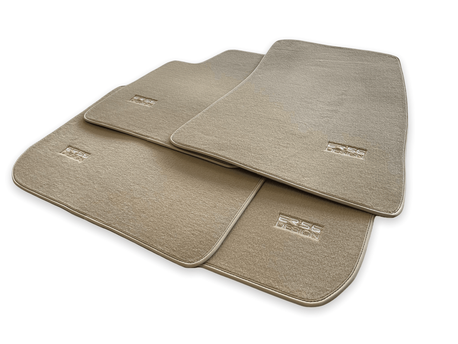 Floor Mats For Rolls Royce Dawn Rr6 2016-2023 Beige ER56 Design - AutoWin