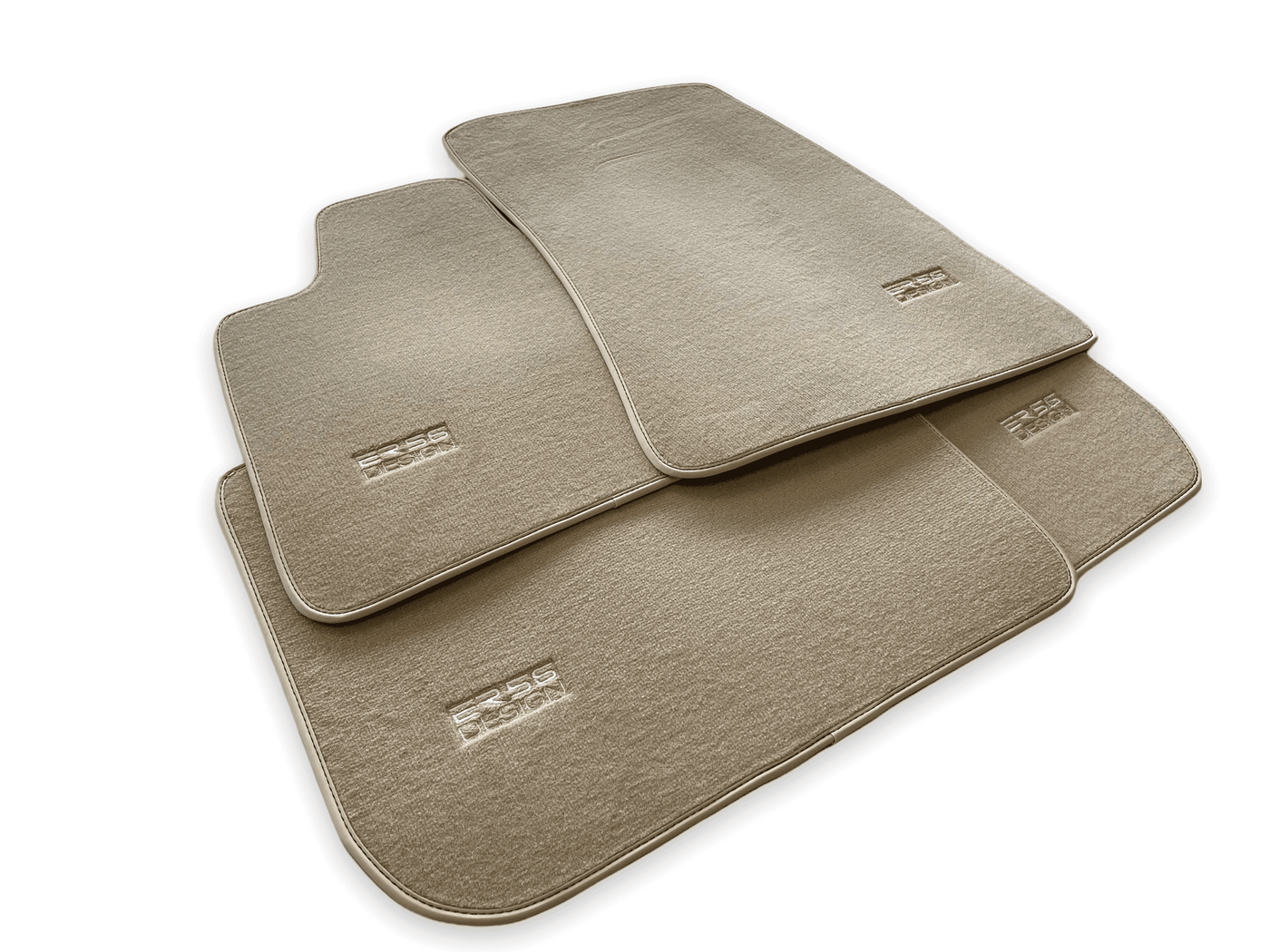 Floor Mats For Rolls Royce Ghost Series II (2021-2024) Beige ER56 Design - AutoWin