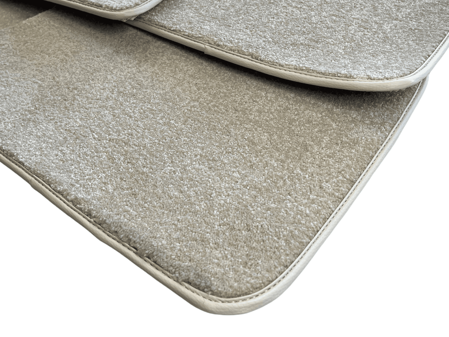 Floor Mats For Rolls Royce Ghost Series II (2021-2024) Beige Luxury Quality - AutoWin
