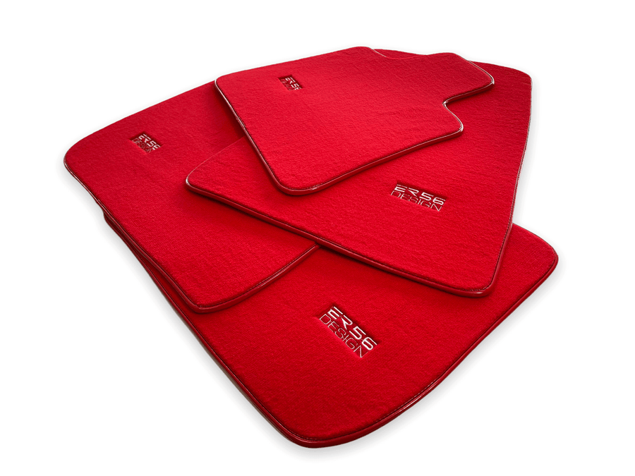 Floor Mats For Rolls Royce Ghost Series II (2021-2024) Red ER56 Design - AutoWin