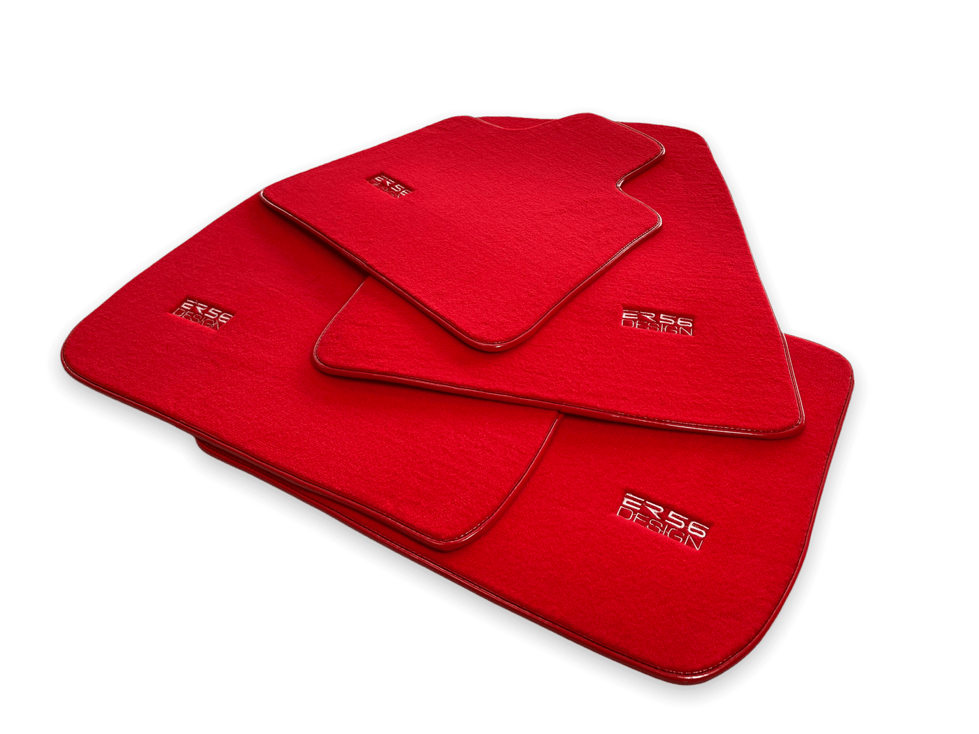 Floor Mats For Rolls Royce Phantom VIII (2017-2024) Red ER56 Design - AutoWin