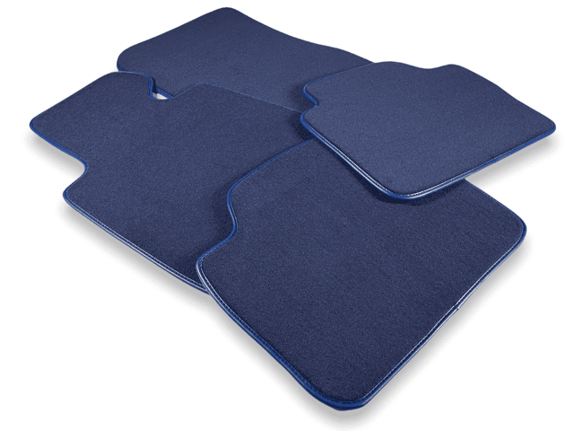 Floor Mats For Rolls Royce Phantom Drophead Coupe 2007–2016 Dark Blue - AutoWin