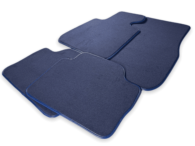 Floor Mats For Rolls Royce Phantom Drophead Coupe 2007–2016 Dark Blue - AutoWin