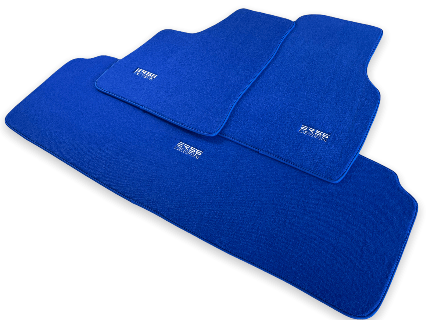 Floor Mats For Tesla Model S Blue Tailored Carpets ER56 Design - AutoWin