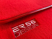 Floor Mats For Tesla Model Y Red Tailored Carpets ER56 Design - AutoWin