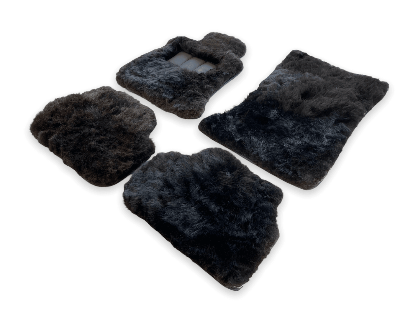 Genuine Sheepskin Floor Mats Rolls Royce Phantom VIII (2017-2024) ER56 Design Brand - AutoWin