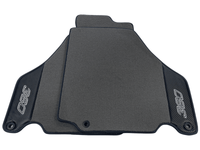 Gray Floor Mats For Ferrari 360 Modena 1999-2005 With Carbon Fiber Leather - AutoWin