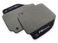 Gray Floor Mats For Ferrari F8 Tributo 2019-2022 With Alcantara Leather - AutoWin