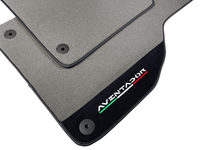 Gray Floor Mats for Lamborghini Aventador With Alcantara Leather - AutoWin