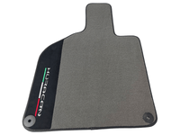 Gray Floor Mats for Lamborghini Huracan With Alcantara Leather - AutoWin