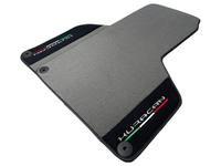 Gray Floor Mats for Lamborghini Huracan With Alcantara Leather - AutoWin