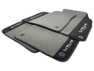 Gray Floor Mats For Lamborghini Urus With Alcantara Leather - AutoWin