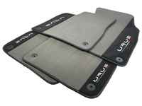 Gray Floor Mats For Lamborghini Urus With Alcantara Leather - AutoWin
