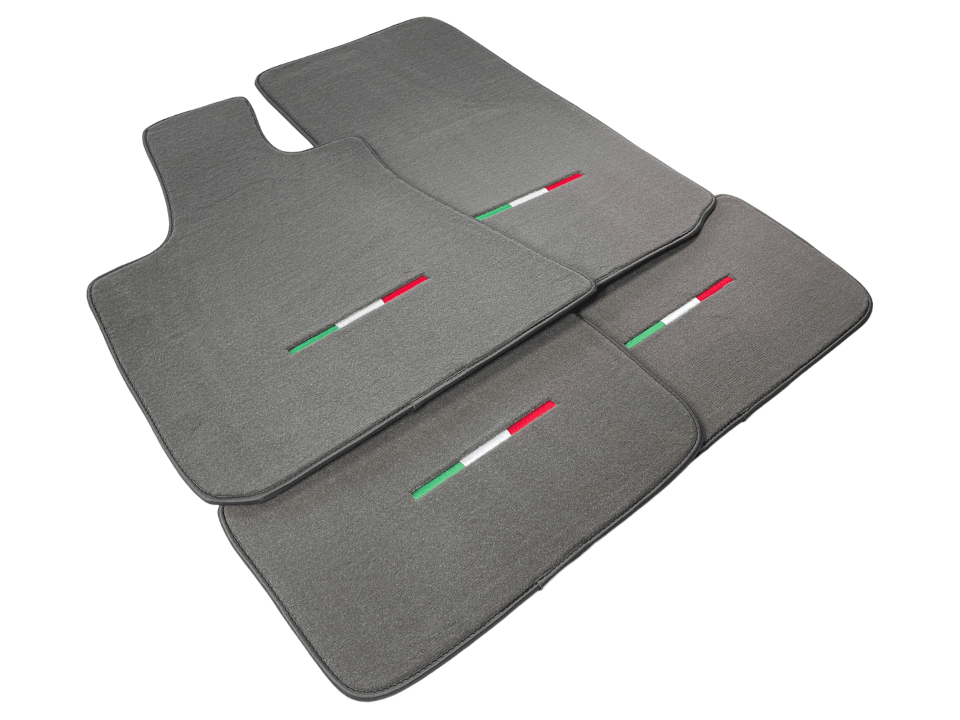 Gray Floor Mats For Maserati Ghibli 2013-2022 Italy Edition - AutoWin