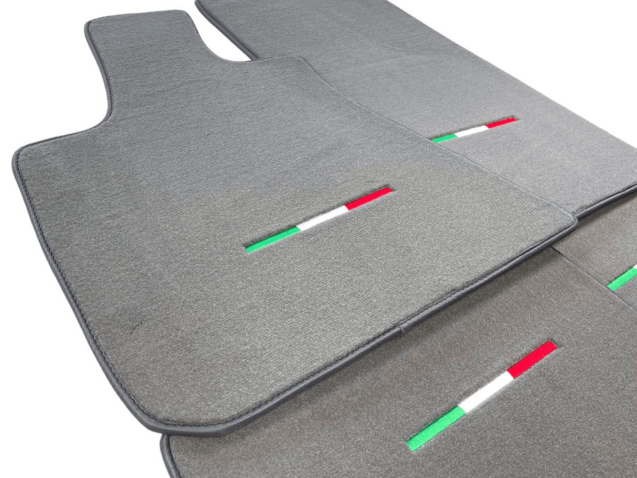 Gray Floor Mats For Maserati Ghibli 2013-2022 Italy Edition - AutoWin