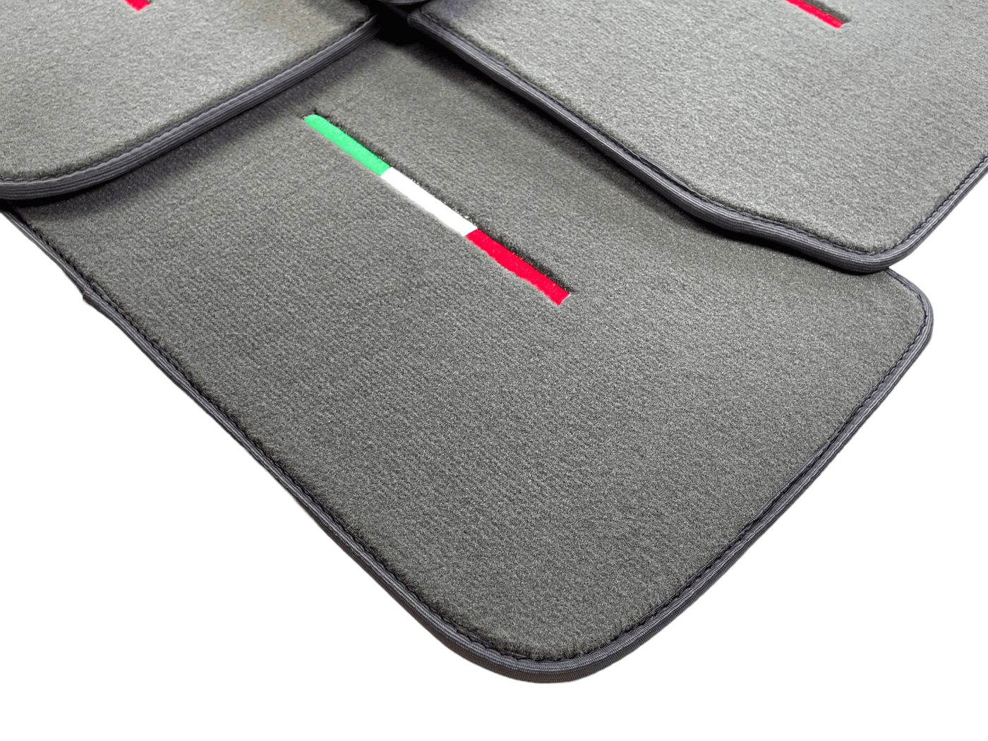 Gray Floor Mats For Maserati Ghibli 2013-2022 Italy Edition - AutoWin