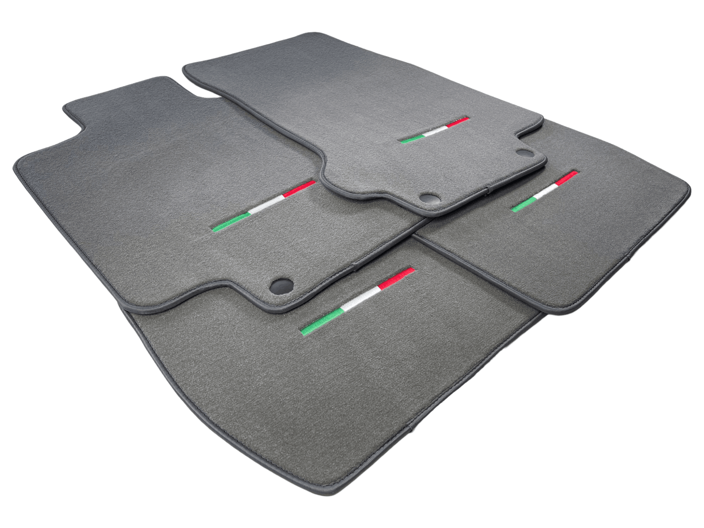 Gray Floor Mats For Maserati GranTurismo (2007-2019) IT Edition - AutoWin