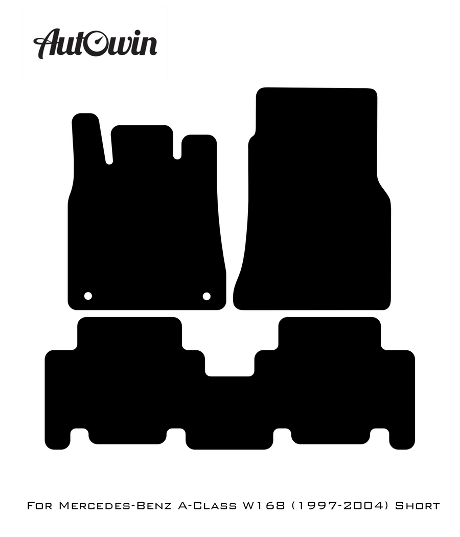 Gray Floor Mats For Mercedes Benz A-Class W168 (1997-2004) | Limited Edition - AutoWin