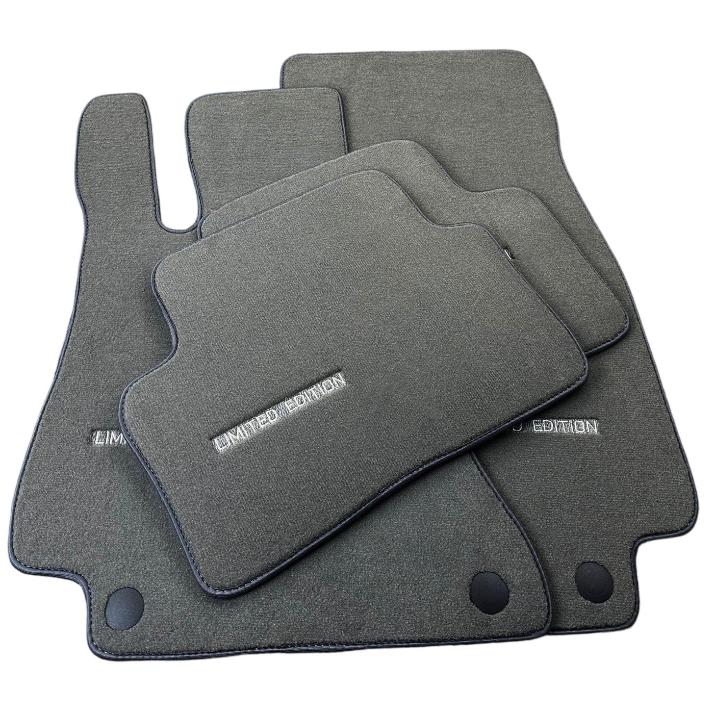Gray Floor Mats For Mercedes Benz CLK-Class C209 Coupe (2002-2009) | Limited Edition - AutoWin